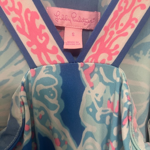 Lilly Pulitzer Blue and Pink Floral Dress - Picture 2 of 4